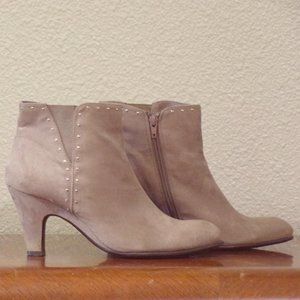 Aerosoles Tan Suede Heeled Booties